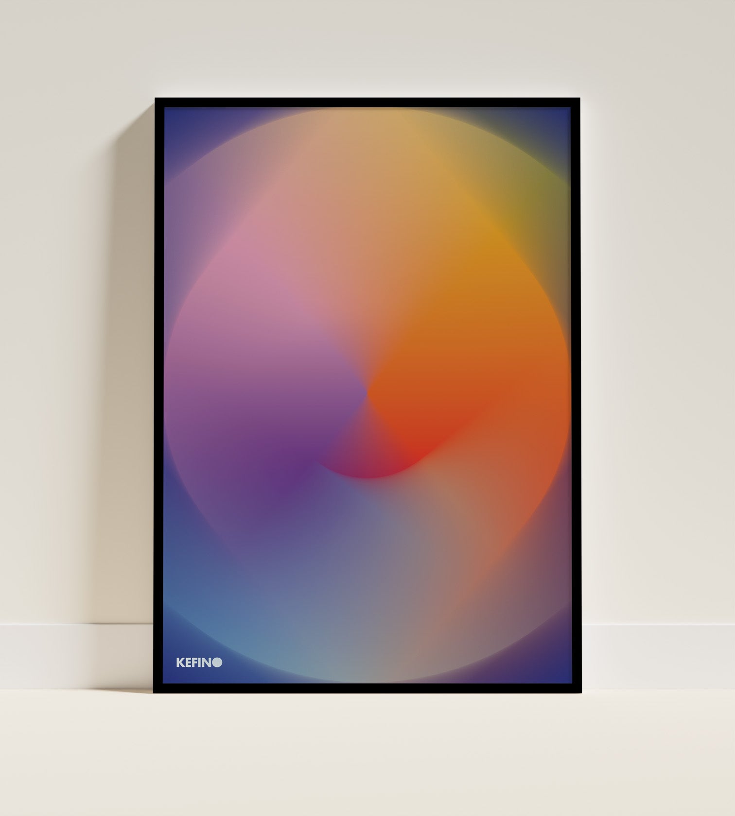 Colour Gradient Blur Black Frame Kefino