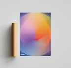 Colour Gradient Blur Unframed Kefino
