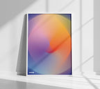 Colour Gradient Blur White Frame Kefino