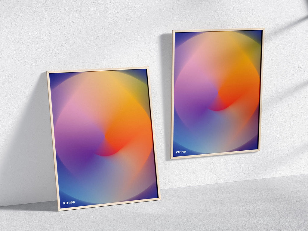 Colour Gradient Blur Natural Wood Kefino