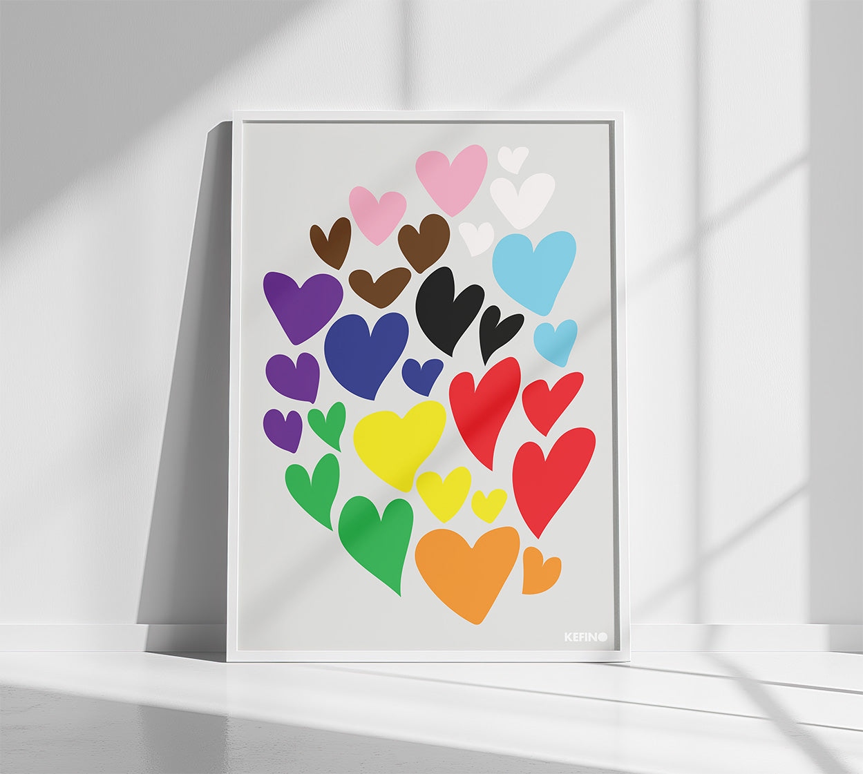 Hearty Poster White Frame Kefino