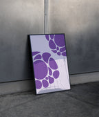 Purple Haze Poster Black Frame Kefino