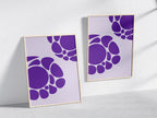 Purple Haze Poster Natural Wood Kefino