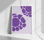Purple Haze Poster White Frame Kefino