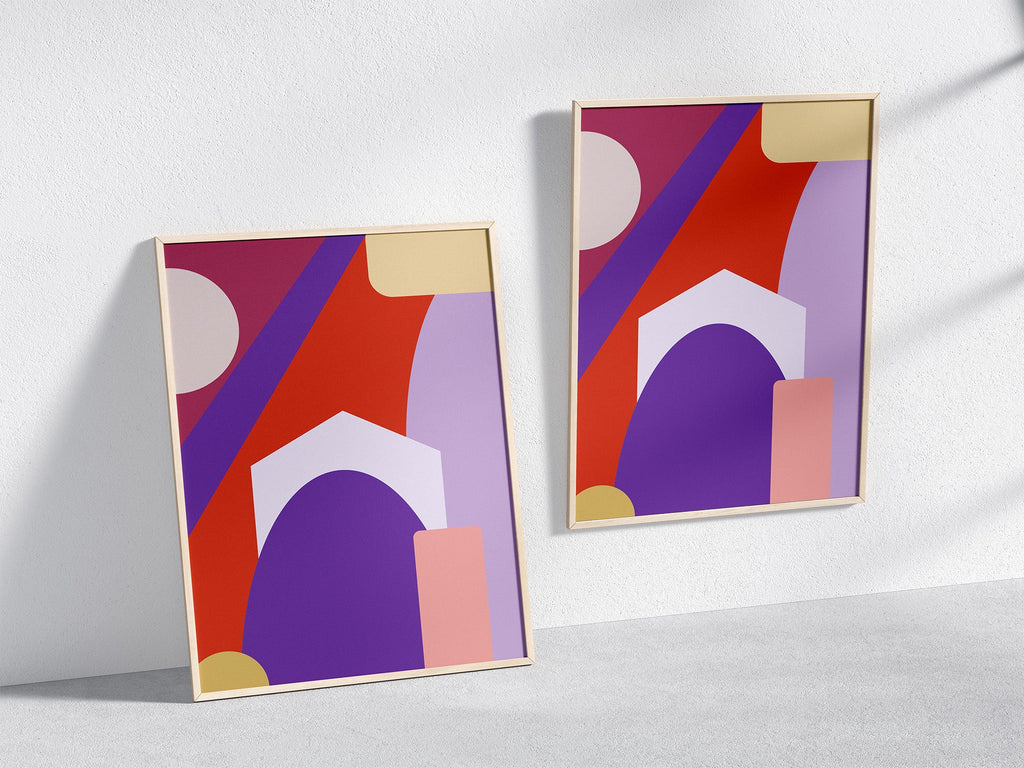 Mi Casa Poster A1 (59.4x84.1cm) Natural Wood Kefino