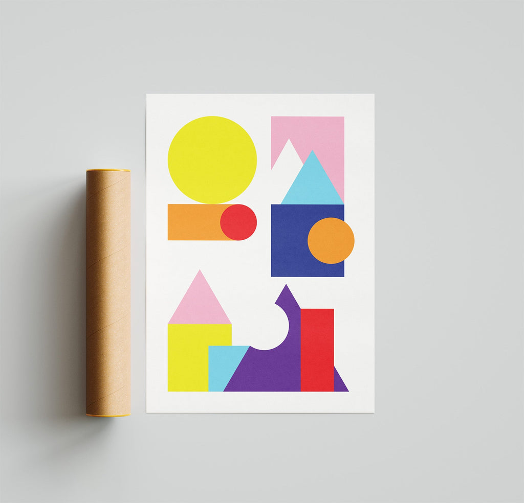 Geometry Galore Poster Unframed Kefino