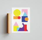 Geometry Galore Poster Unframed Kefino