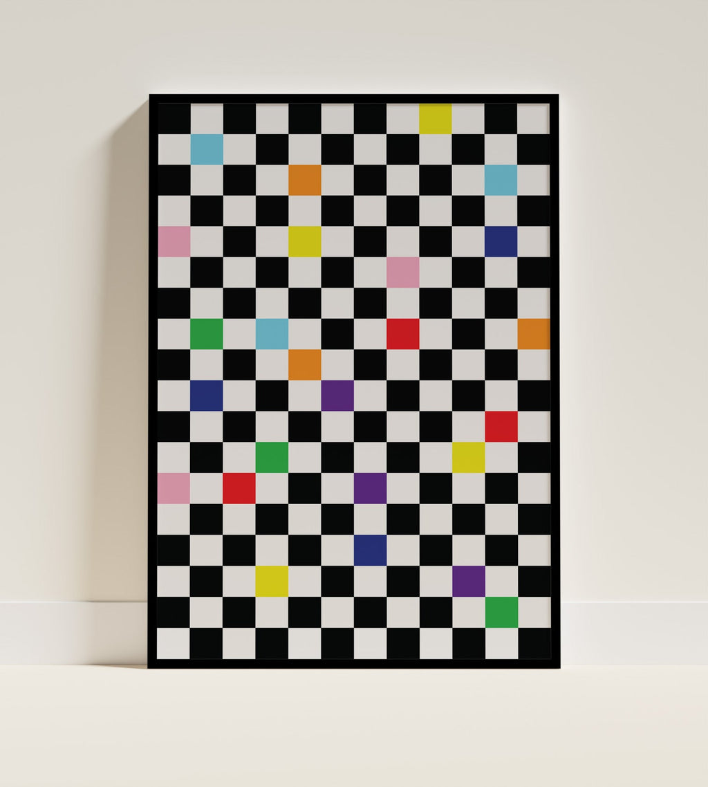 Checkmate Poster Black Frame Kefino