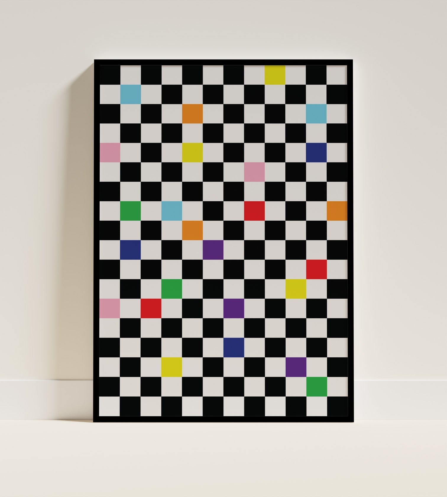 Checkmate Poster Black Frame Kefino