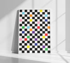 Checkmate Poster White Frame Kefino