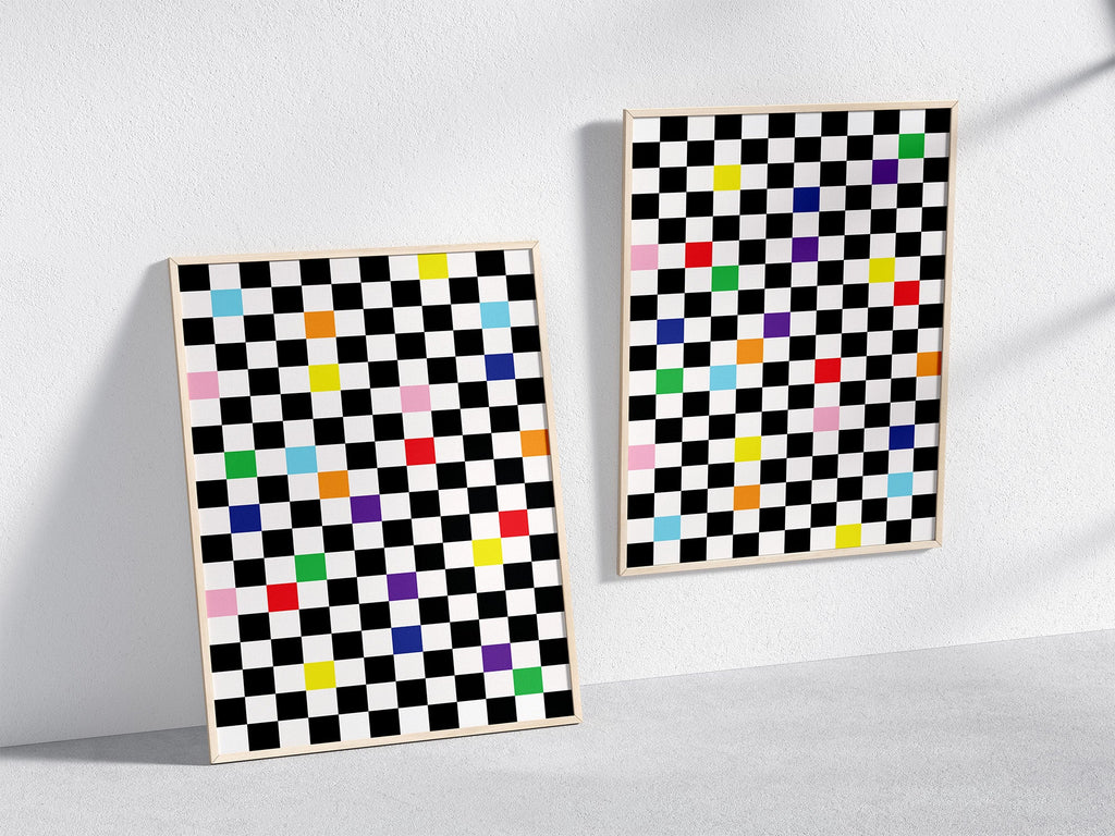 Checkmate Poster Natural Wood Kefino