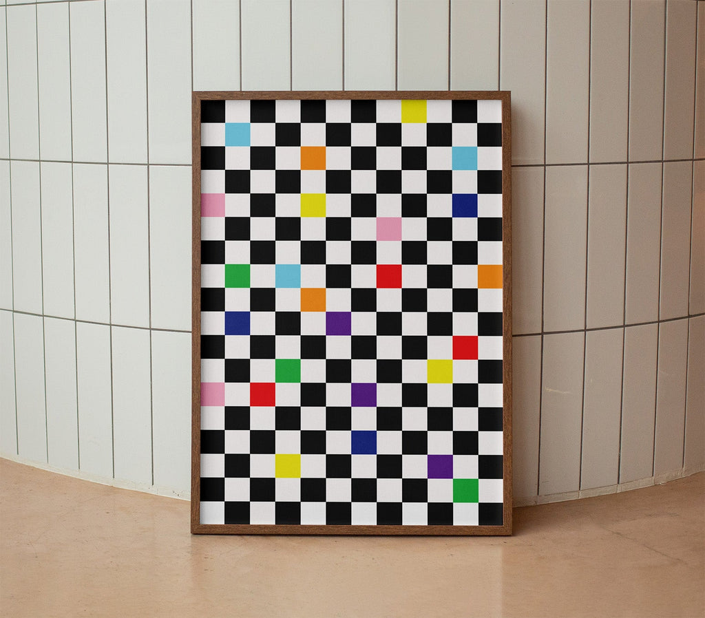 Checkmate Poster Natural Wood Kefino