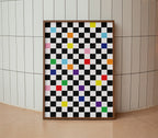 Checkmate Poster Natural Wood Kefino