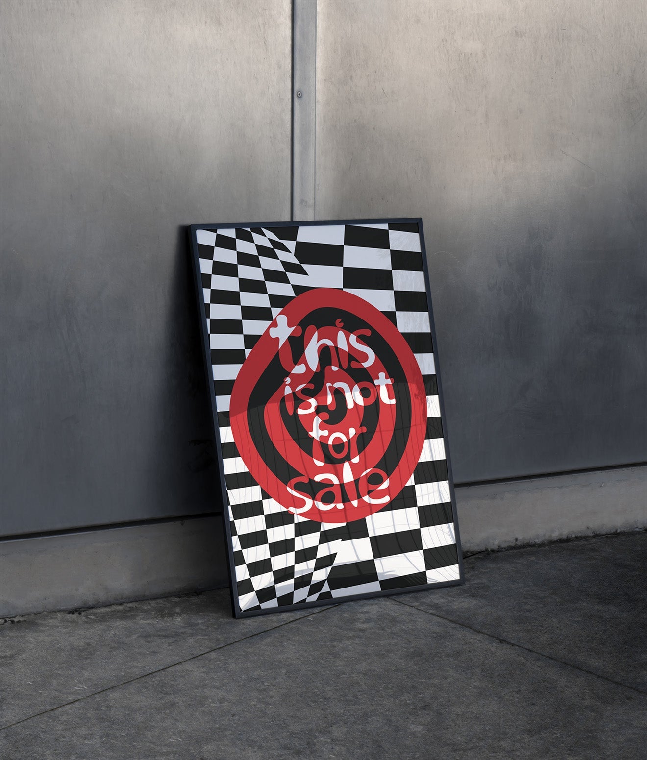 This is Not for Sale Poster Black Frame Kefino