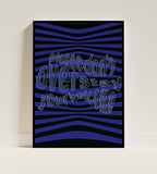 Please don't overstay your welcome Poster Black Frame Kefino
