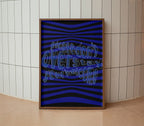 Please don't overstay your welcome Poster Natural Wood Kefino