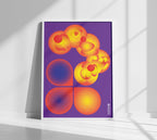 Cosmic Echoes Poster White Frame Kefino