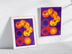 Cosmic Echoes Poster Natural Wood Kefino
