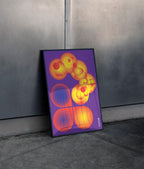 Cosmic Echoes Poster Black Frame Kefino