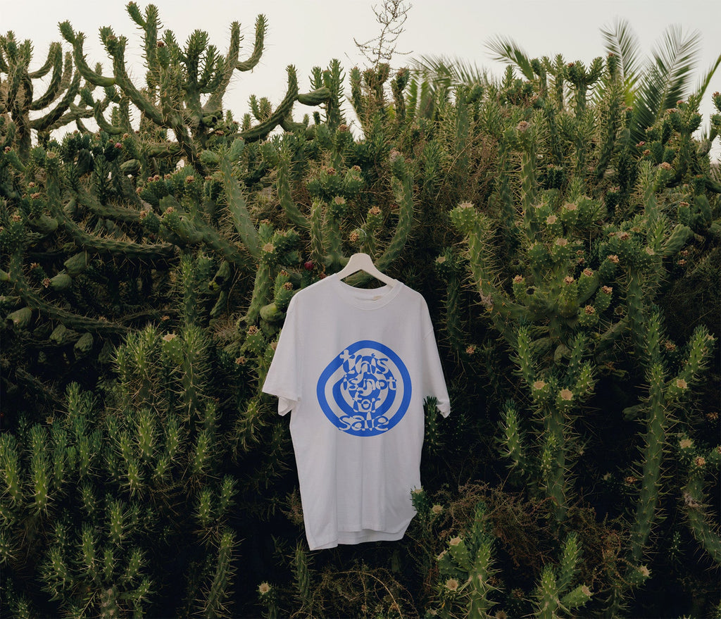 This Is Not For Sale T-Shirt - White/Blue Kefino