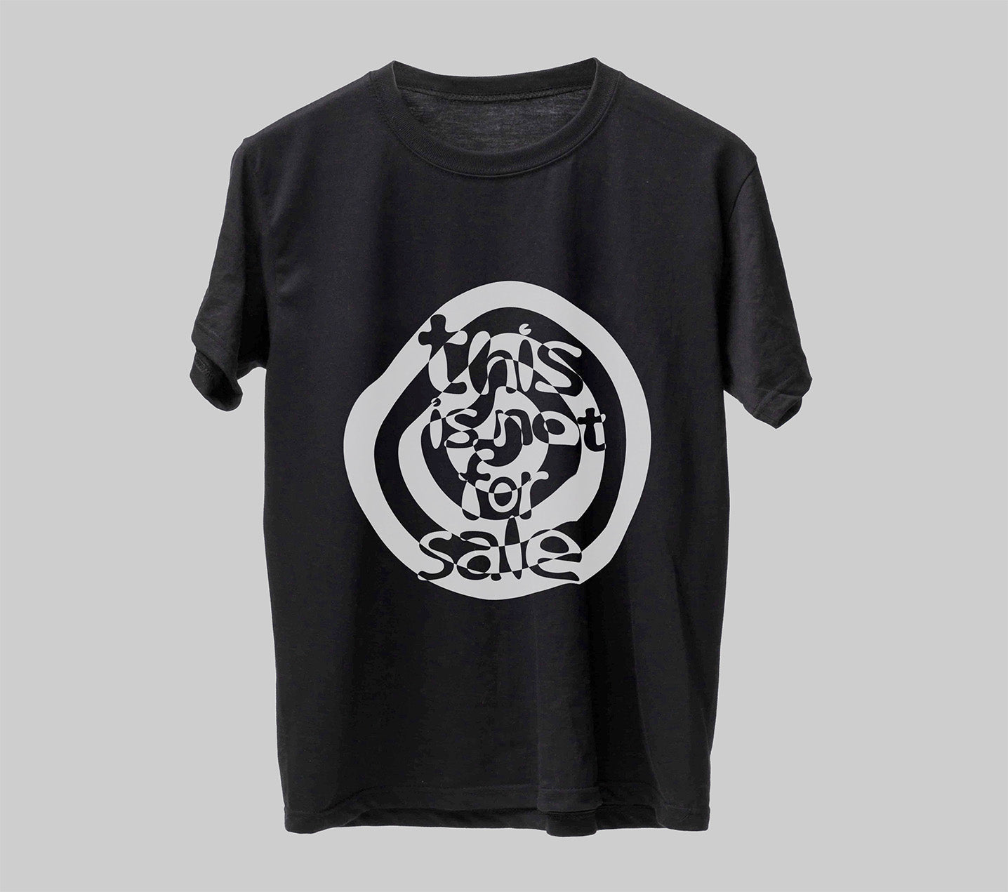 This Is Not For Sale T-Shirt − Black/White Black White Kefino