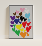 Hearty Poster Black Frame Kefino