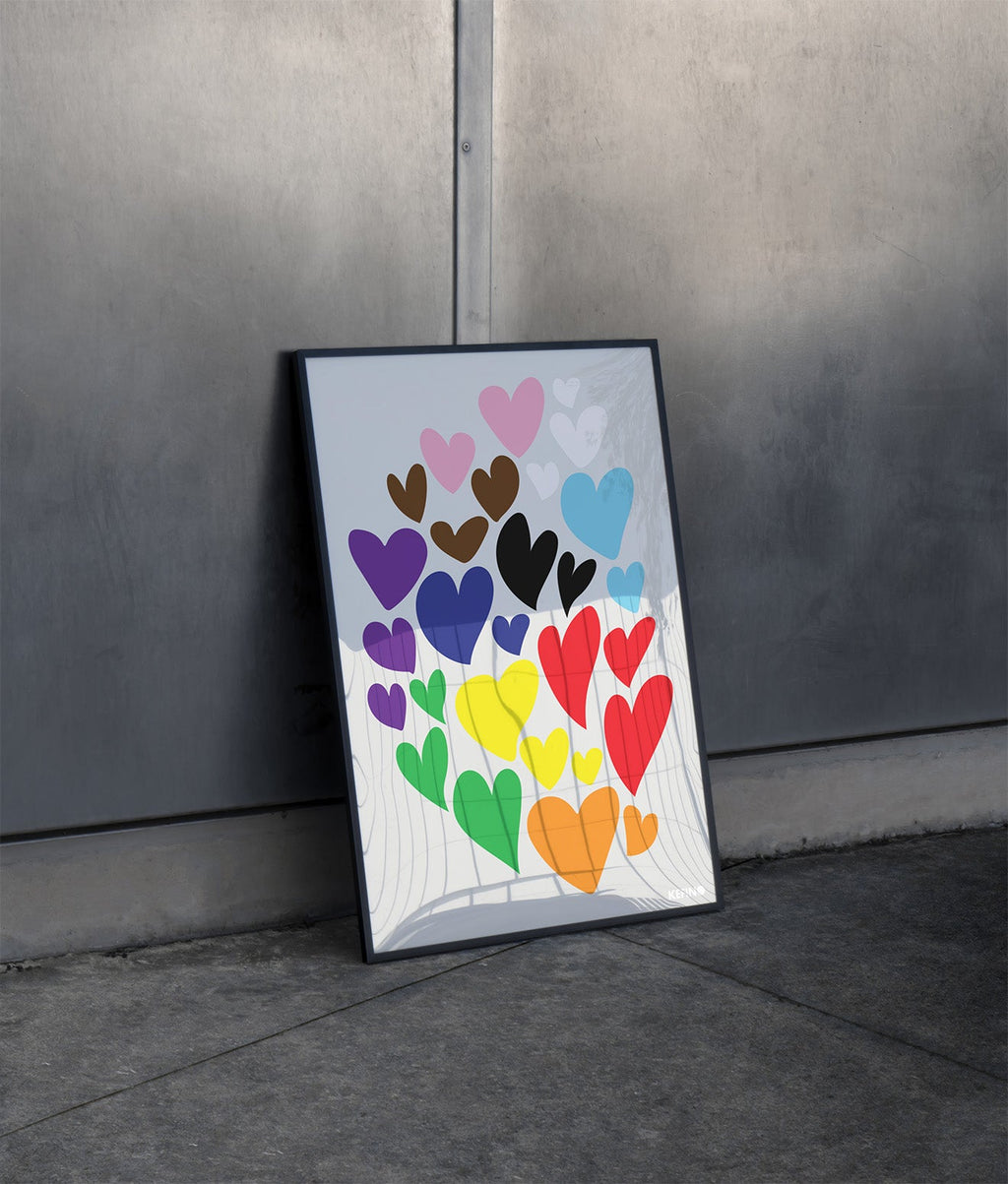 Hearty Poster Black Frame Kefino