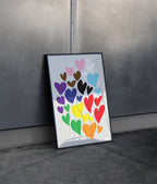Hearty Poster Black Frame Kefino