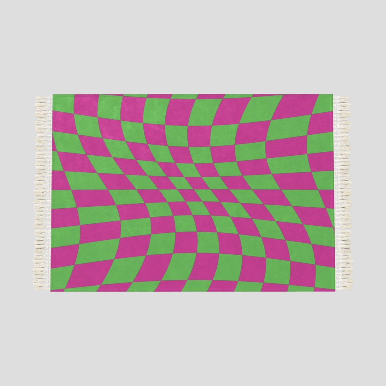 MEADOW Pink and Green Rug − small Contrado