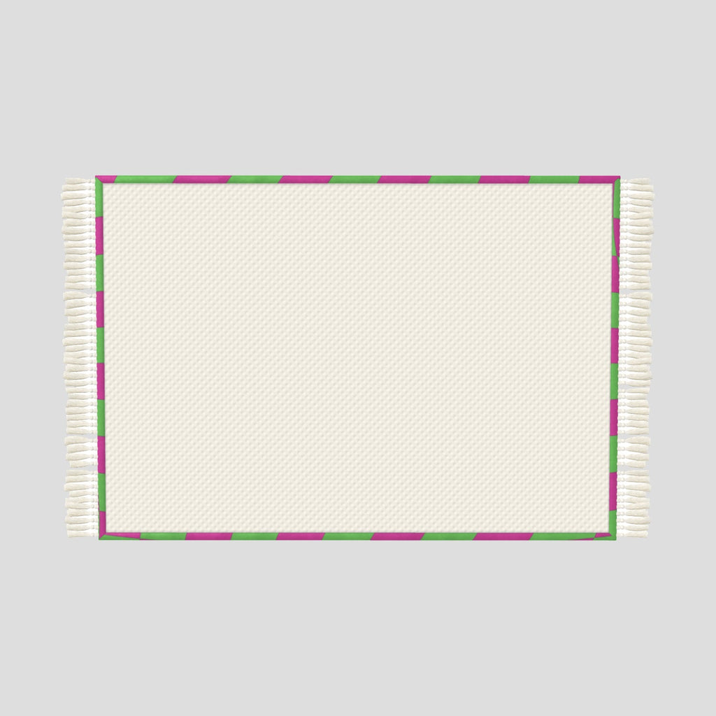 MEADOW Pink and Green Rug − small Contrado