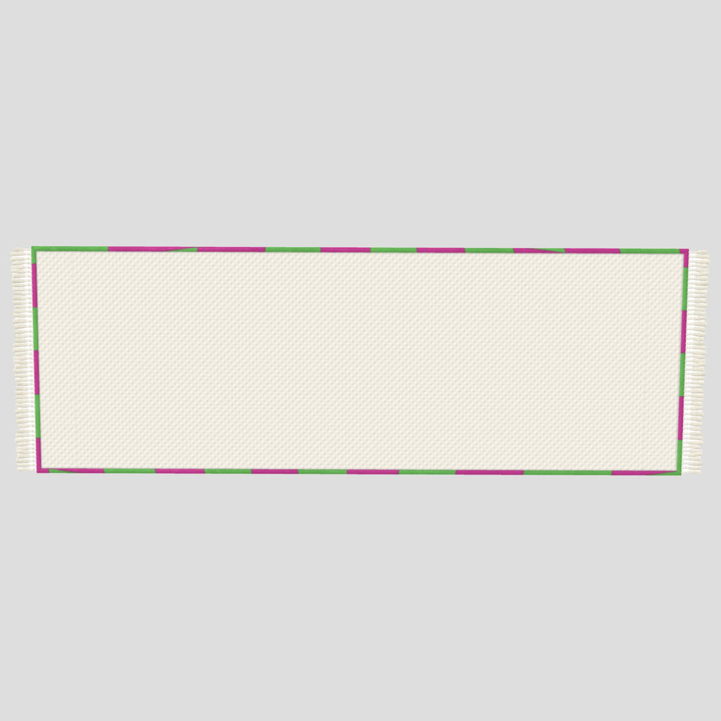 MEADOW Pink & Green Checkerboard Runner 180x63cm Contrado