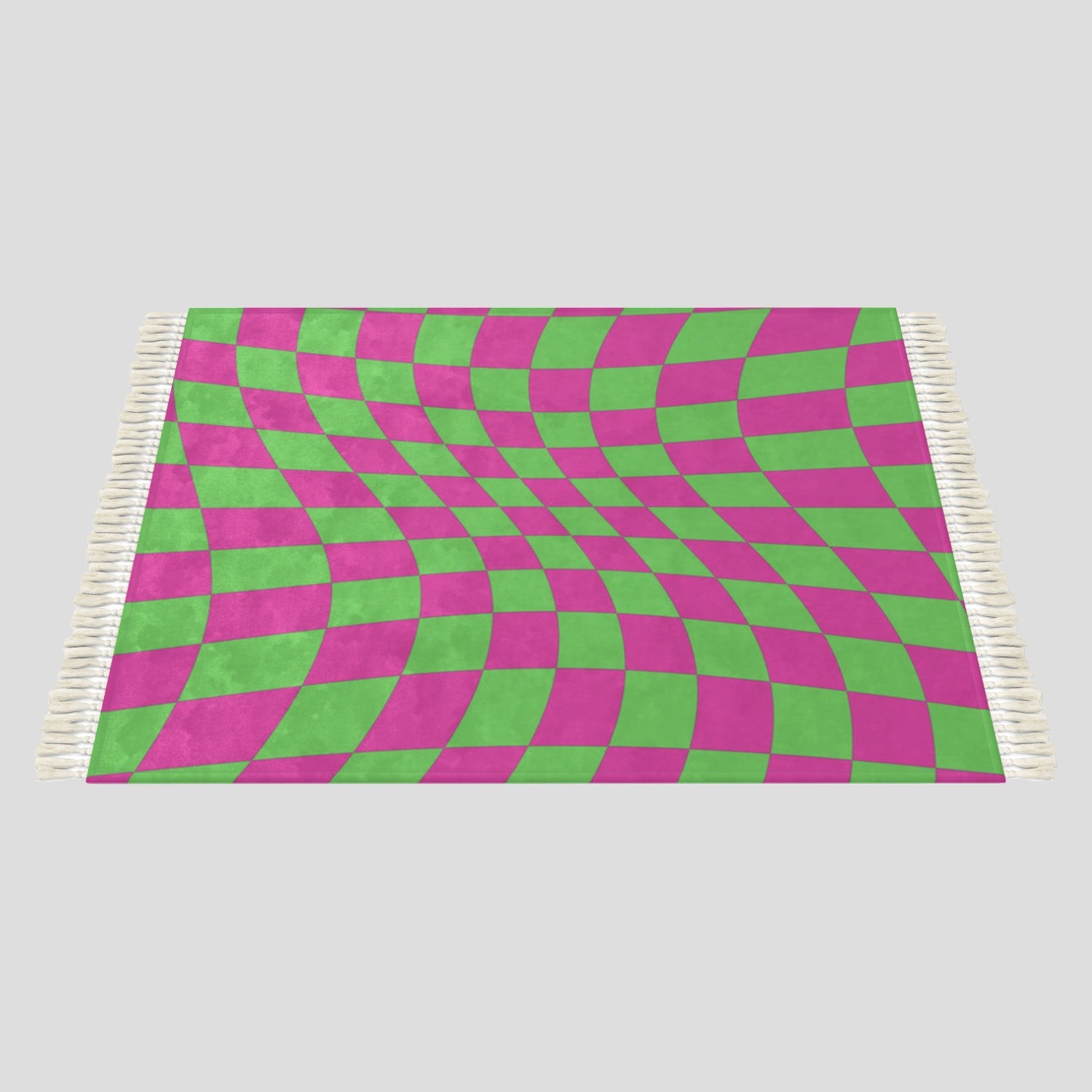 MEADOW Pink and Green Rug − small Contrado