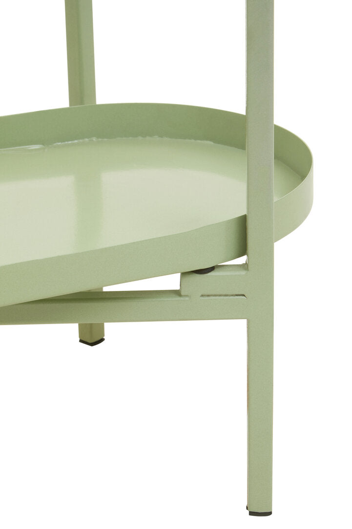 GROVE Green and Gold Iron Console Side Table KEFINO