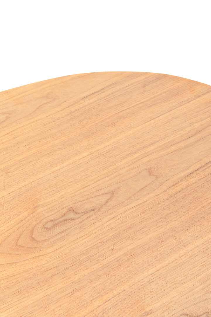 DUSK Oblong two-tier coffee table with walnut veneer KEFINO