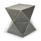 APEX Inverted Triangular Stool/Side Table in Antique Zinc KEFINO