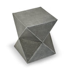 APEX Inverted Triangular Stool/Side Table in Antique Zinc KEFINO