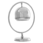 ORBIT Circular Silver Table Lamp/Desk Lamp KEFINO
