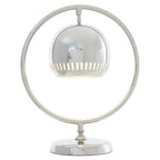 ORBIT Circular Silver Table Lamp/Desk Lamp KEFINO