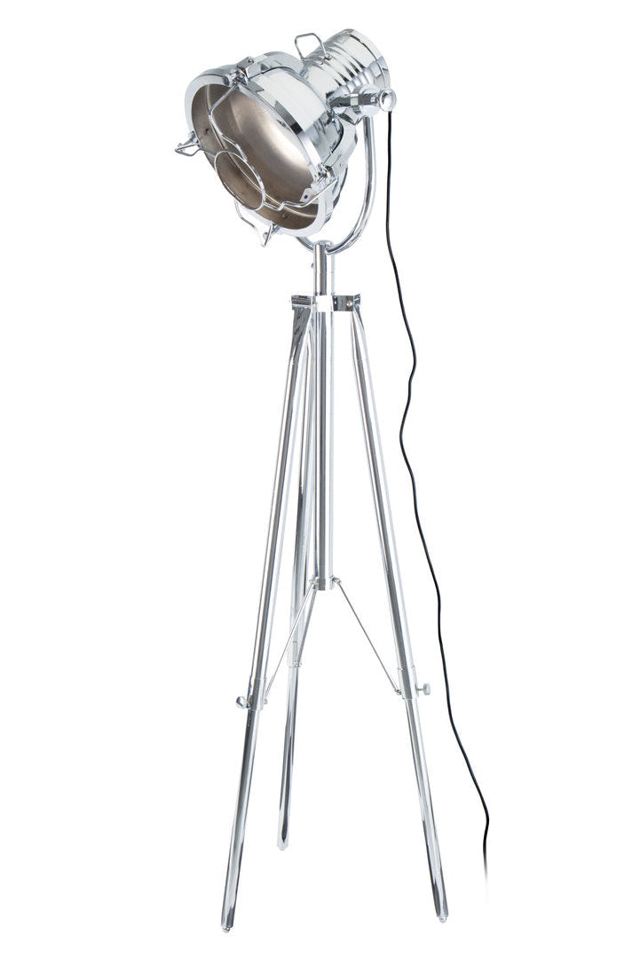 STANCE Silver Industrial Tripod Floor Lamp KEFINO