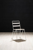 LUNGE Grey Metal and Elm Wood Chair KEFINO