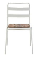 LUNGE Grey Metal and Elm Wood Chair KEFINO