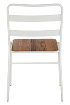 LUNGE Grey Metal and Elm Wood Chair KEFINO