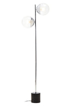 BINARY (Floor) Two-Sphere Silver Finish Metal Floor Lamp KEFINO
