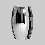 PRISM Mirrored Side Table with two Tiers Storage − Stainless Steel KEFINO