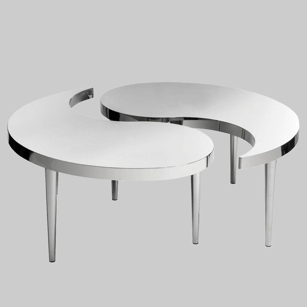 DUET Stainless Steel Yin and Yang Coffee Table Set KEFINO