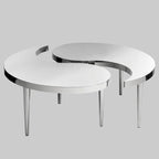 DUET Stainless Steel Yin and Yang Coffee Table Set KEFINO
