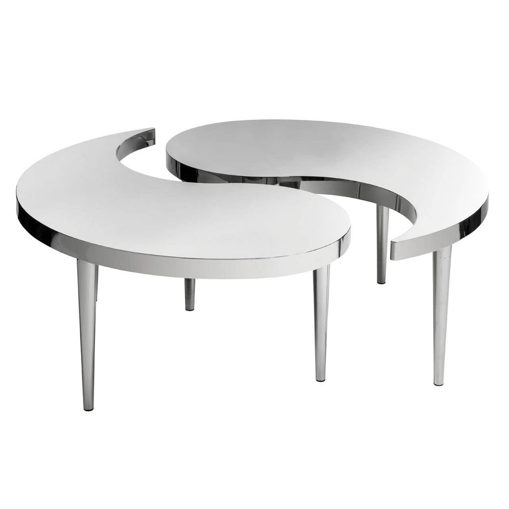 DUET Stainless Steel Yin and Yang Coffee Table Set KEFINO