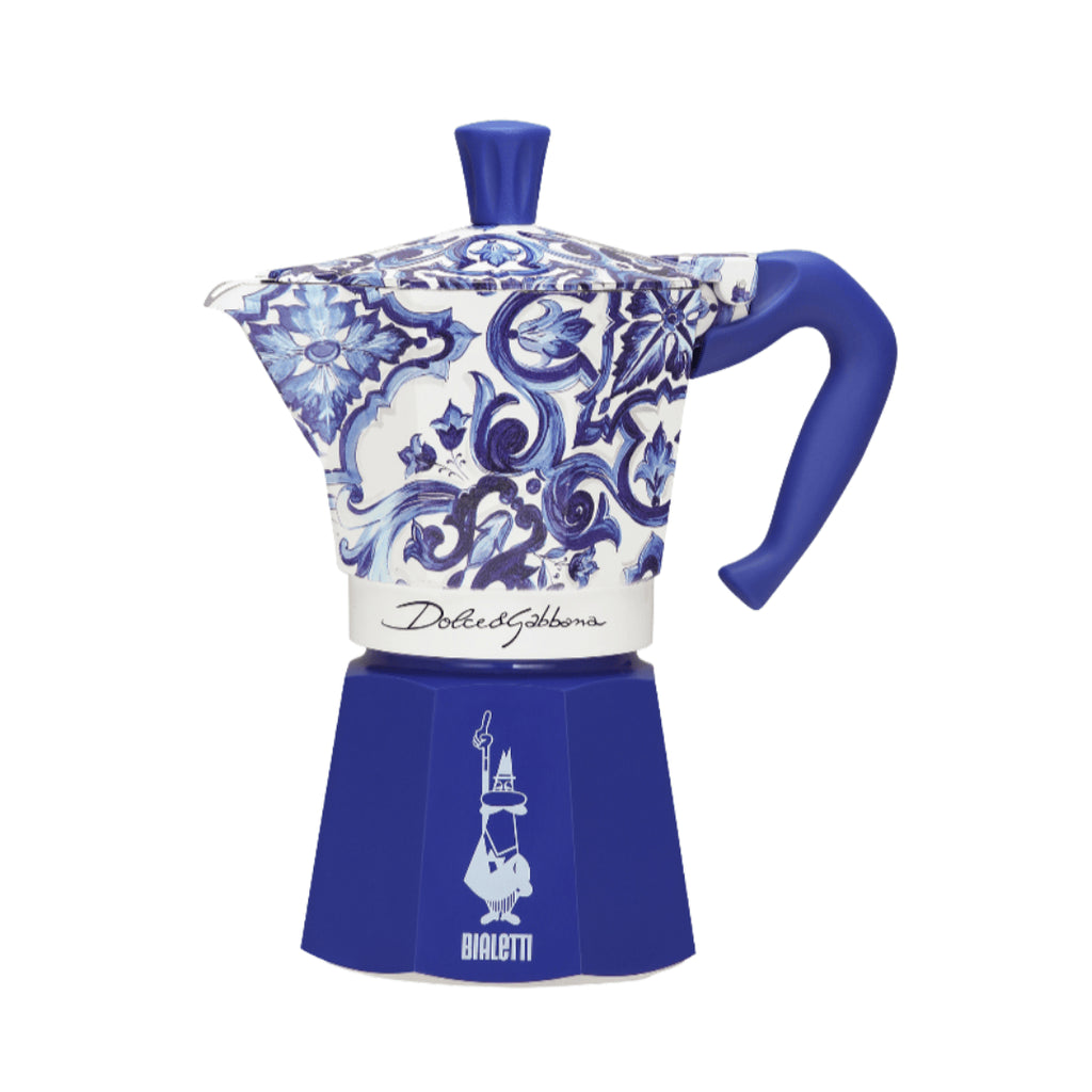 Bialetti X Dolce&Gabbana Blue Mediterranean Moka Express 6 Cup (250ml) Brew Italia