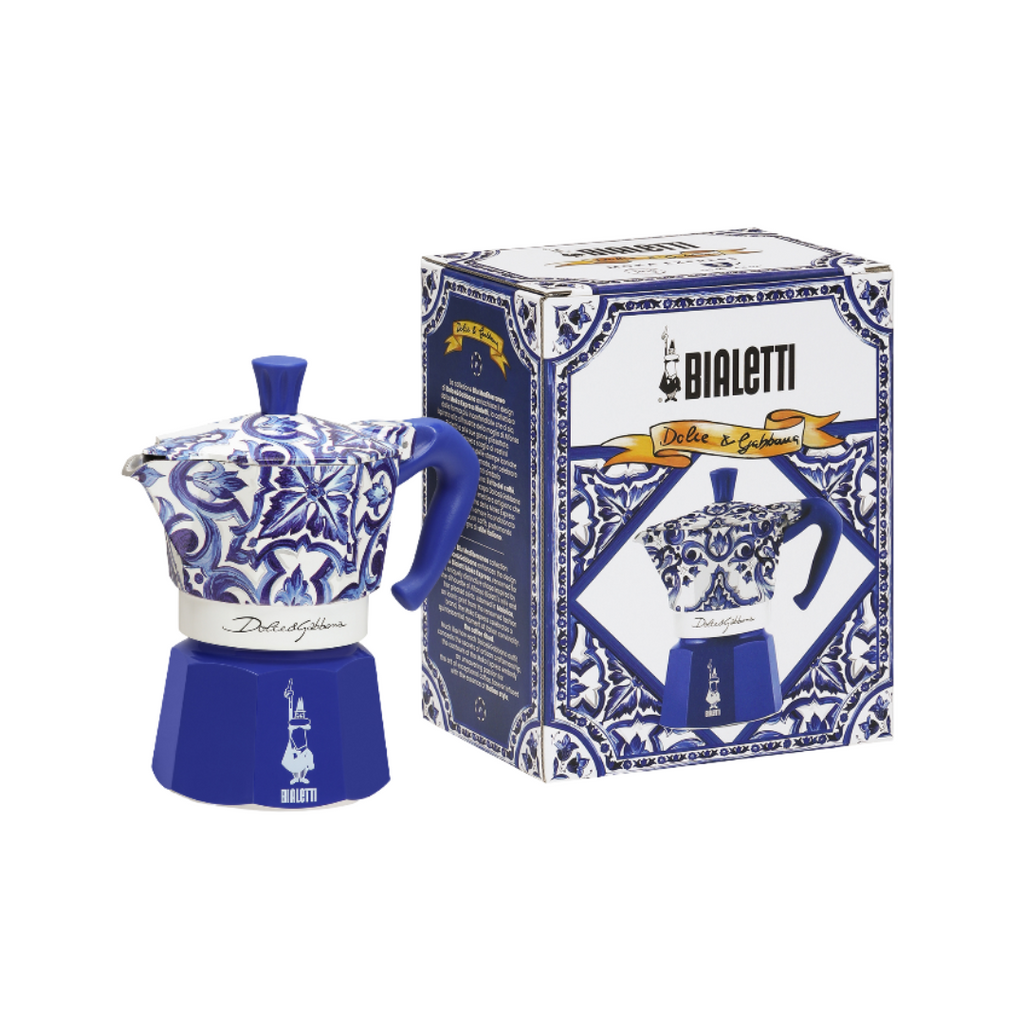 Bialetti X Dolce&Gabbana Blue Mediterranean Moka Express Brew Italia