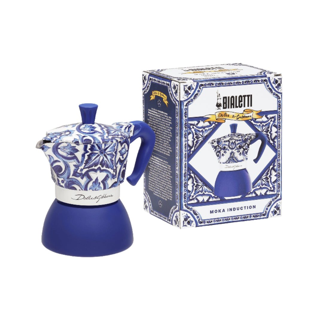 Bialetti X Dolce&Gabbana Blue Mediterranean Moka Induction Brew Italia